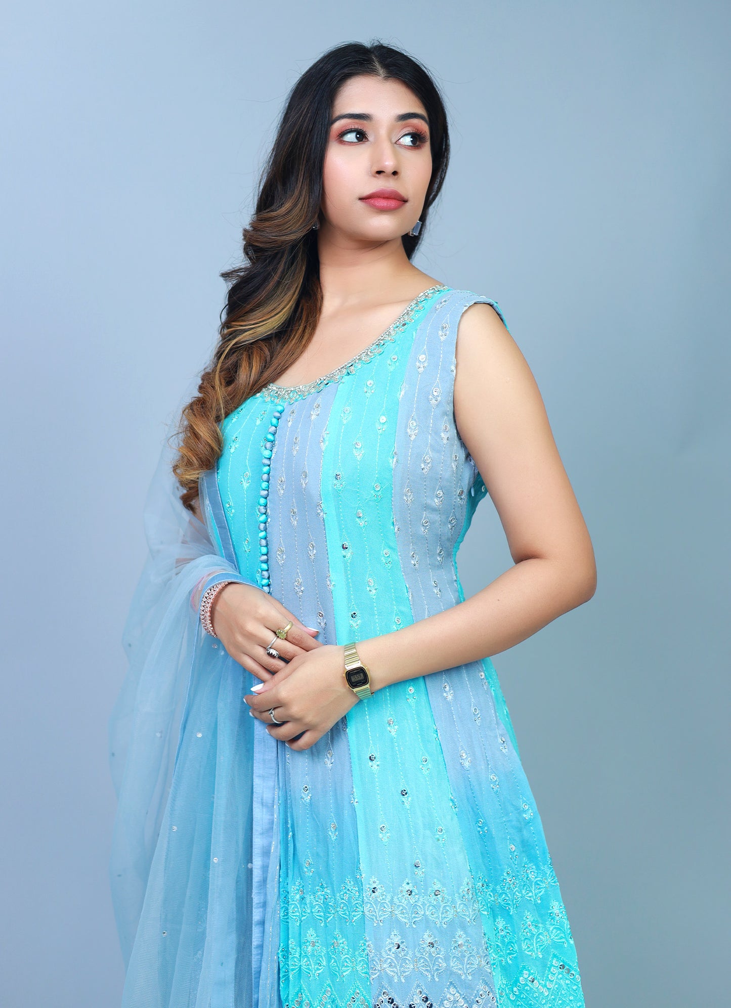 Latisha Floorlenght Designer Suit