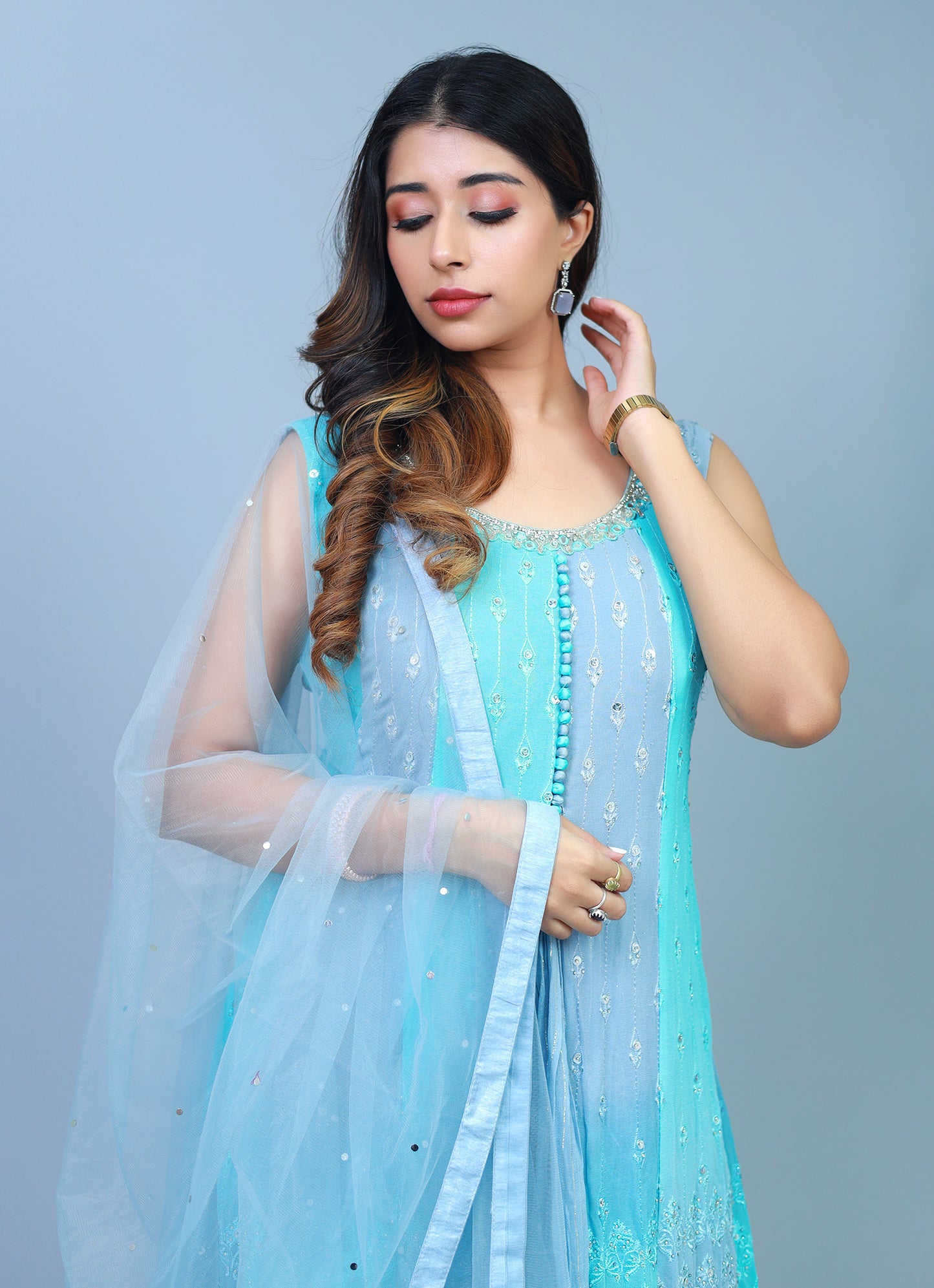 Latisha Floorlenght Designer Suit
